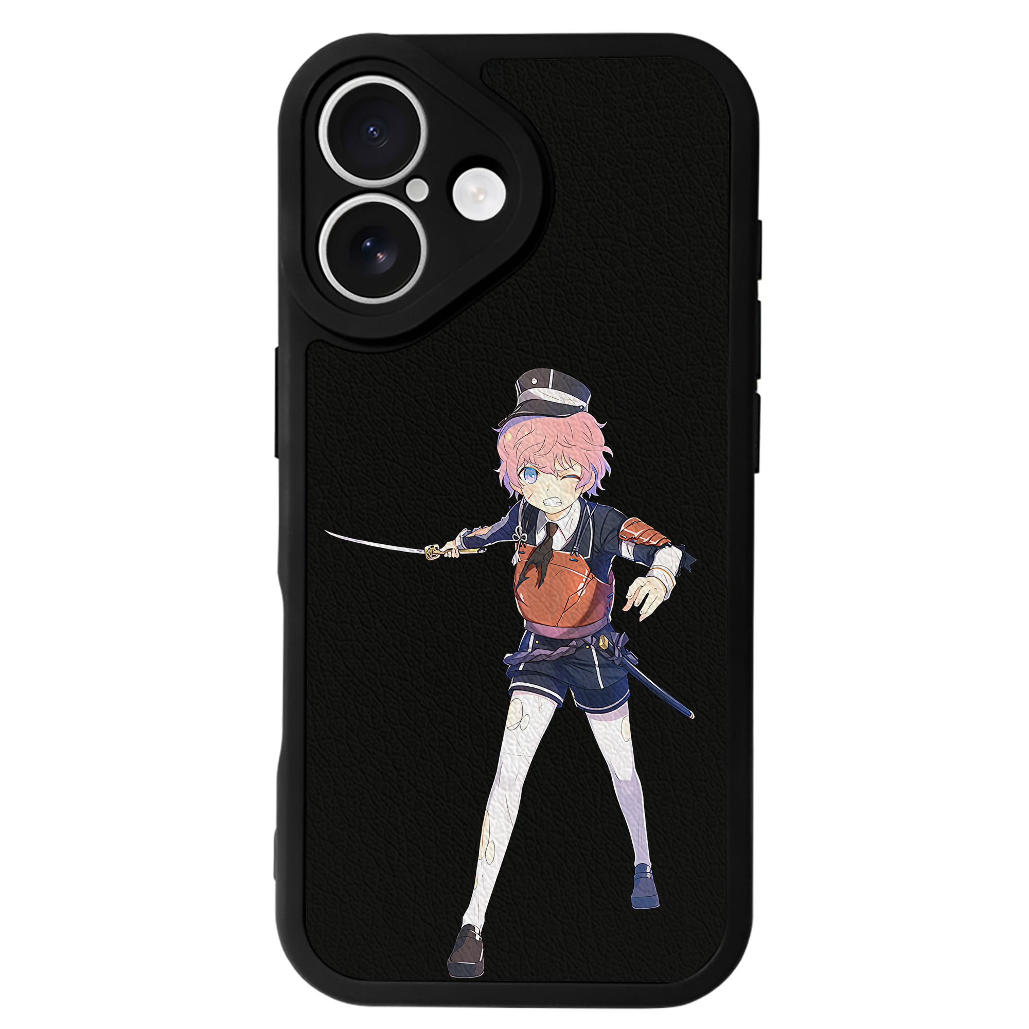 （画像用） 刀剣乱舞 Touken Ranbu 【iPhone 16シリーズ対応】シリコンスマホケース（レザー調） 材質：シリコン